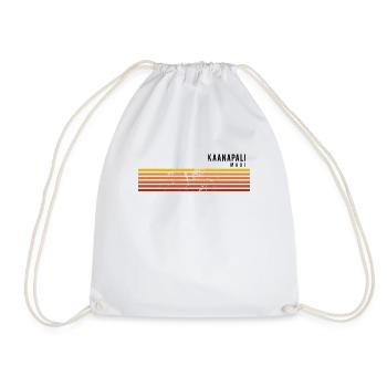 Retro Kaanapali Maui Hawaii Vintage Vacation - Drawstring Bag - white - Front