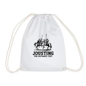 Chevalier Chevalier Armure Médiévale Renaissance - Sac de sport léger - blanc - Devant