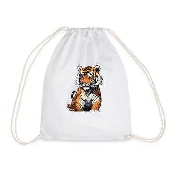 Tigre - Sac de sport léger - blanc - Devant