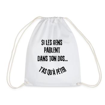t-shirt humoristique, cadeau homme, femme, humour - Sac de sport léger - blanc - Devant