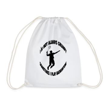 Badminton Badminton Badminton Fan Badminton Équipe - Sac de sport léger - blanc - Devant