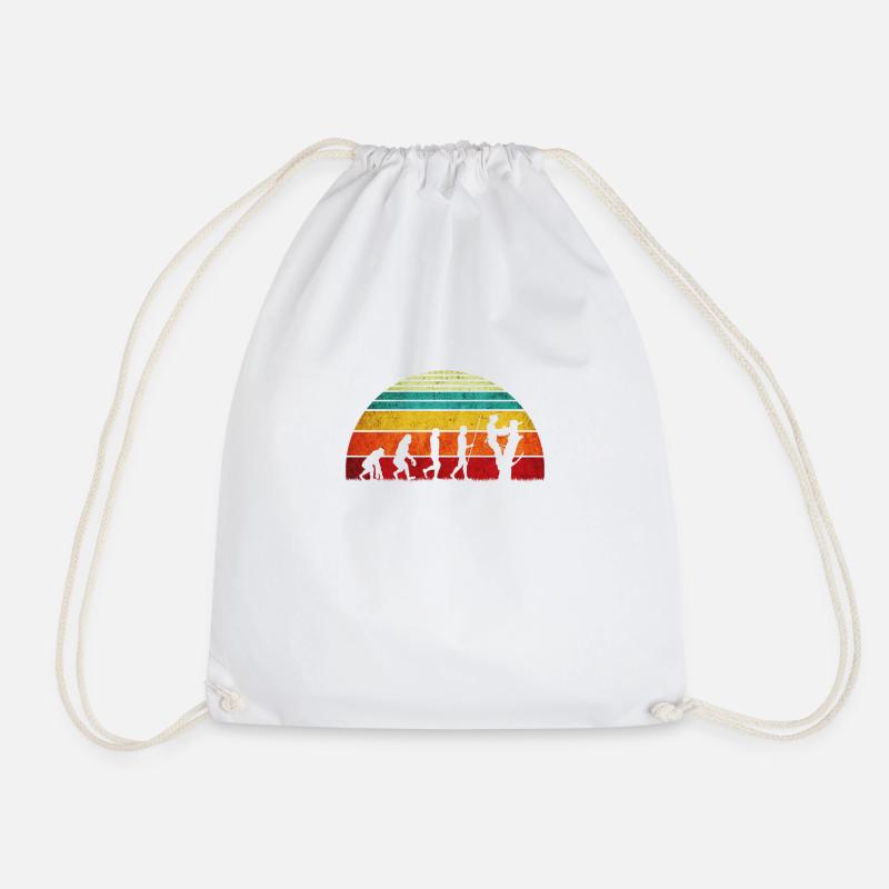 Funny Arborist Gift Arborist Chainsaw - Drawstring Bag - white