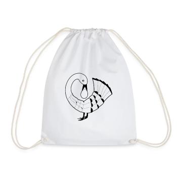 Symbole de Sankofa Adinkra Ghana Histoire des Noirs - Sac de sport léger - blanc - Devant