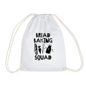 Funny Saying Bread Baking Cooking Women Men Chef - Drawstring Bag - white - Front