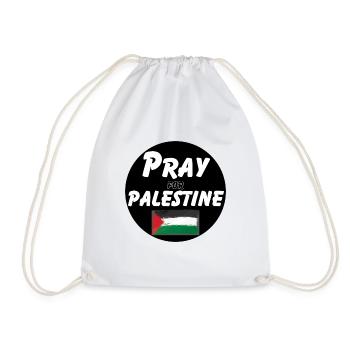 Priez pour les Palestiniens | Priez pour la Palestine - Sac de sport léger - blanc - Devant