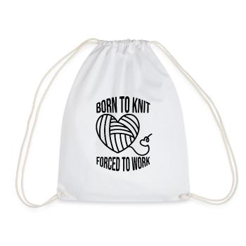 Tricot Crochet Tailleur Couturière Tricoteuse - Sac de sport léger - blanc - Devant
