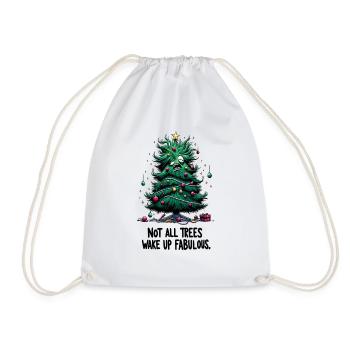 Arbre de Noël drôle - Sac de sport léger - blanc - Devant