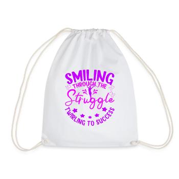 Bâton Twirling Twirling Vers Le Succès Bâton Cadeaux - Sac de sport léger - blanc - Devant
