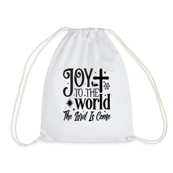 Joy to the world the Lord is come - Turnbeutel - Weiß - Vorne