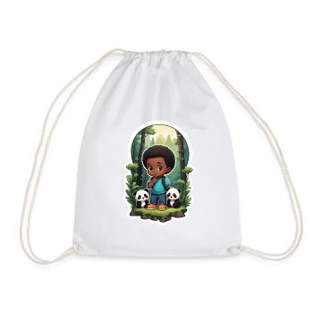 Idée cadeau Panda Lover Lover Fan - Sac de sport léger - blanc - Devant