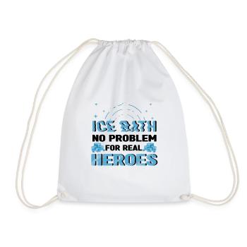 Bain de glace Pas de problème Real Heroes Ice Swimmers Cadeau - Sac de sport léger - blanc - Devant