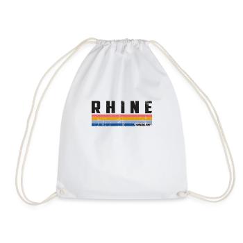Vintage 70s 80s Style Rhine, Germany - Sac de sport léger - blanc - Devant