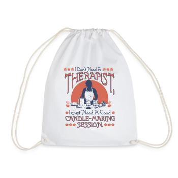thérapeute, j’ai juste besoin de faire des bougies - Sac de sport léger - blanc - Devant