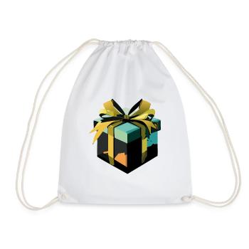 Gift - Drawstring Bag - white - Front