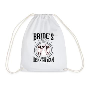 Équipe de beuverie de mariées - Sac de sport léger - blanc - Devant
