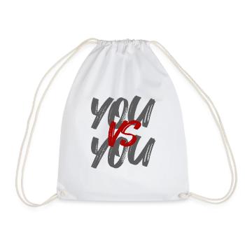 You Vs YOU - Drawstring Bag - white - Front