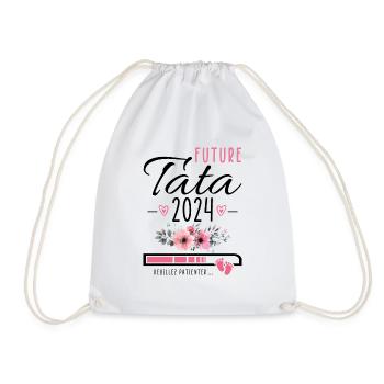 Future Tata 2024 Cadeau Nouvelle Naissance Tante - Sac de sport léger - blanc - Devant
