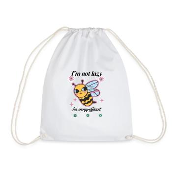 Je ne suis pas paresseux - Sac de sport léger - blanc - Devant