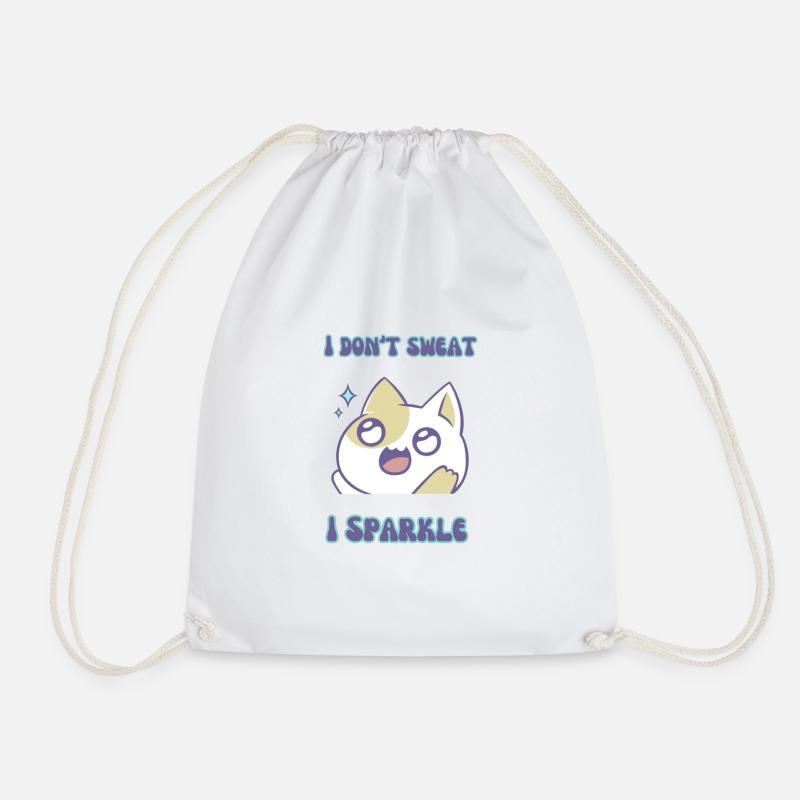 I Sparkle - Drawstring Bag - white