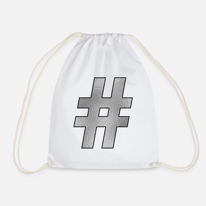 Hashtag Argent - Sac de sport léger - blanc