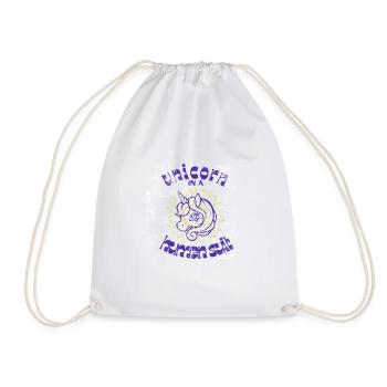 Unicorn in a Human Suit - Drawstring Bag - white - Front