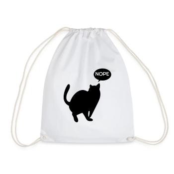 Le chat dit non - Sac de sport léger - blanc - Devant