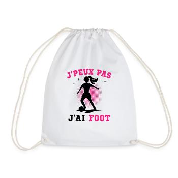 J Peux Pas J Ai Foot - Sac de sport léger - blanc - Devant