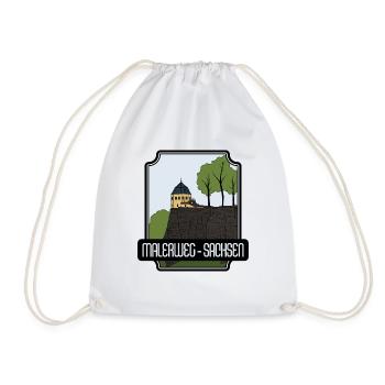 Malerweg - Saxony - Drawstring Bag - white - Front