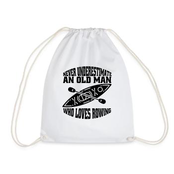 Rowing Rowing Rowing Rowing Club Rowing Team - Drawstring Bag - white - Front
