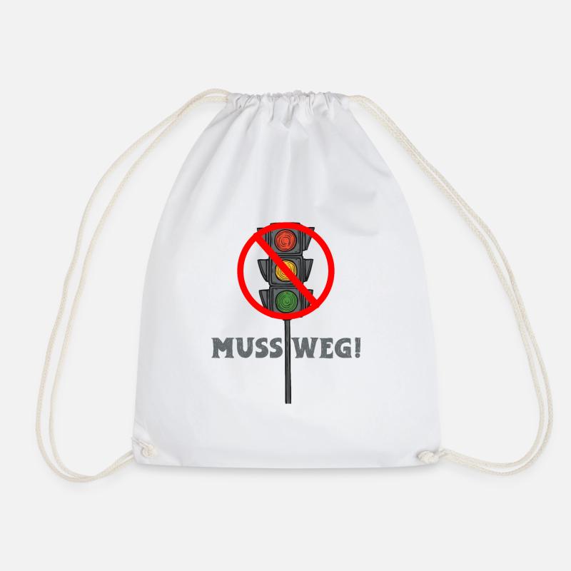 Die Ampel muss Weg - Turnbeutel - Weiß
