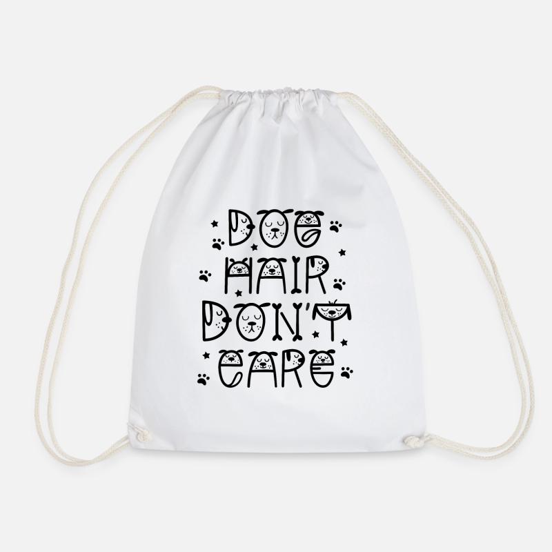 Hunde Haare / Geschenk / Lustiger Spruch - Turnbeutel - Weiß