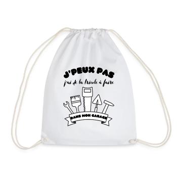 Men's, Women's, Humorous, Humorous T-Shirt Gift - Drawstring Bag - white - Front
