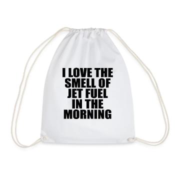 J’adore l’odeur du kérosène le matin - Sac de sport léger - blanc - Devant