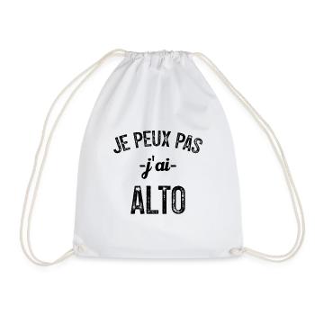 je peux pas j ai alto - Sac de sport léger - blanc - Devant