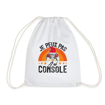 I can't I consoled - Drawstring Bag - white - Front