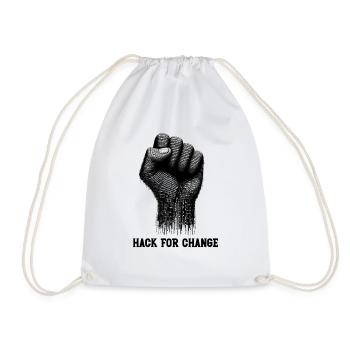 Ethical Hacking Analyst Ethical Cyber Security - Drawstring Bag - white - Front