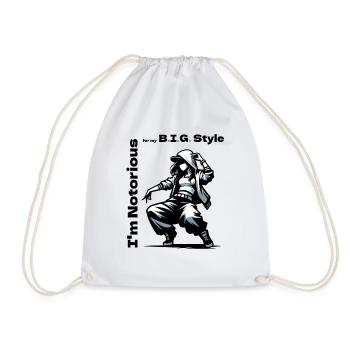 I m Notorious for my B I G Style - Sac de sport léger - blanc - Devant