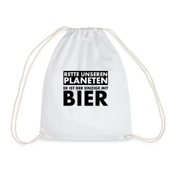 Sauvez notre planète. Il est le seul à avoir... - Sac de sport léger - blanc - Devant