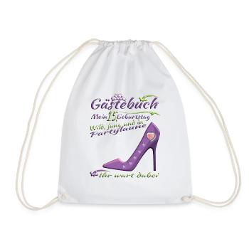 Livre d’or 15e anniversaire fille et garçon - Sac de sport léger - blanc - Devant