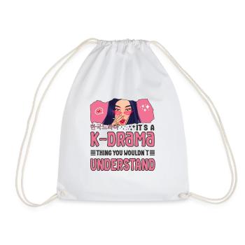 Korean Drama Enthusiast Exclusive Collection Gifts - Turnbeutel - Weiß - Vorne