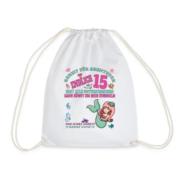 Livre d’or 15e anniversaire fille et garçon - Sac de sport léger - blanc - Devant