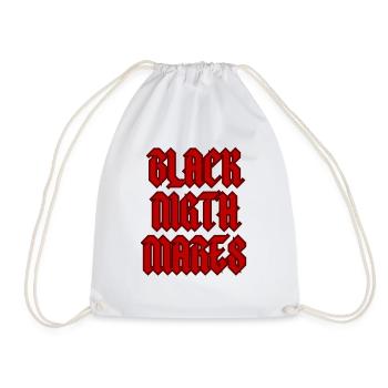 black Nightmares - Drawstring Bag - white - Front