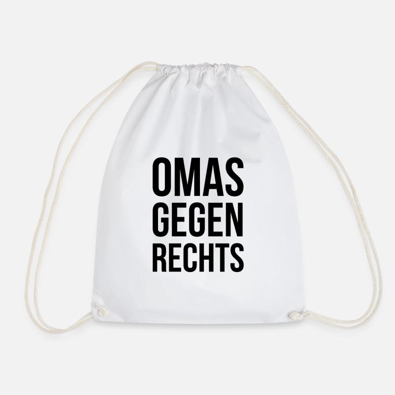 OMAS GEGEN RECHTS - Turnbeutel - Weiß