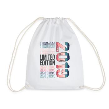 Limited Edition seit 2019 Geburtstag Vintage 2019 - Turnbeutel - Weiß - Vorne
