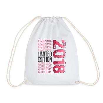 Limited Edition since 2018 Birthday Vintage 2018 - Drawstring Bag - white - Front