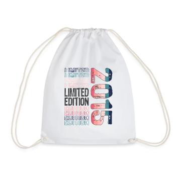 Limited Edition seit 2015 Geburtstag Vintage 2015 - Turnbeutel - Weiß - Vorne