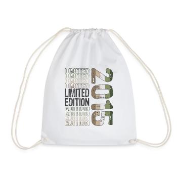 Limited Edition seit 2015 Geburtstag Vintage 2015 - Turnbeutel - Weiß - Vorne