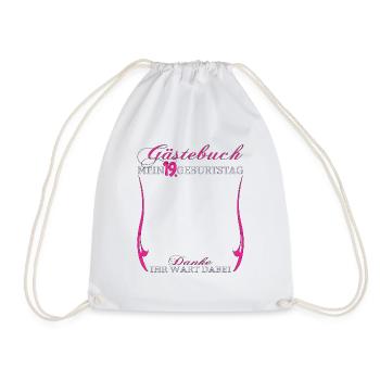 Livre d’or 19e anniversaire homme et femme - Sac de sport léger - blanc - Devant