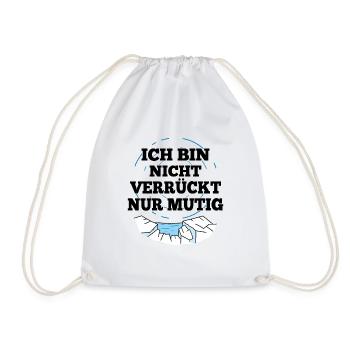 Ice Bathing, Saying, Ice Swimmer, Sunbathing, Ice Baths - Drawstring Bag - white - Front
