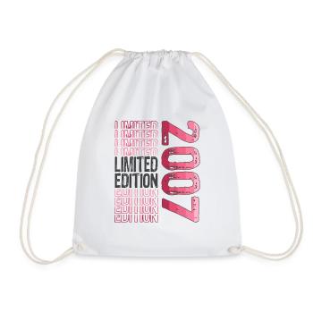 Limited Edition Since 2007 Birthday Vintage 2007 - Drawstring Bag - white - Front